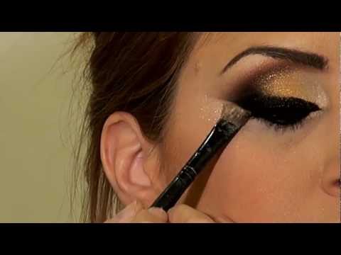 מריה מסלרסקי - איפור ערב Arabic Black & Gold Khaleeje makeup 2013