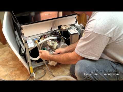 how to install a dishwasher youtube