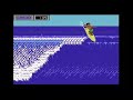nice performance at the c64 game california games - surfing.