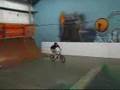 bmx riding at skate park