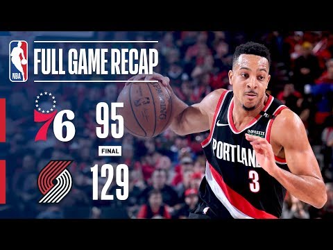 Video: Full Game Recap: 76ers vs Trail Blazers | McCollum's Hot Shooting Leads POR