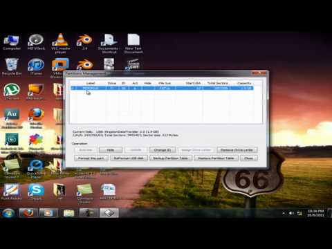 how to remove udf partition on usb