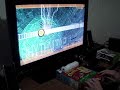 bigfoot(myself) playing rhythm tap in the nintendo wii game, let's tap. the song i'm playing is 
