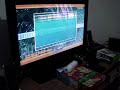 bigfoot(myself) playing rhythm tap in the nintendo wii game, let's tap. the song i'm playing is 