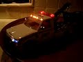 1/24 not 1/18 NYPD Police Tow Truck Wrecker Lights/Siren
