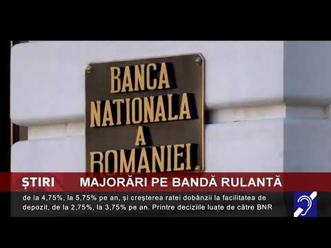 Majorări pe bandă rulantă, decise de BNR