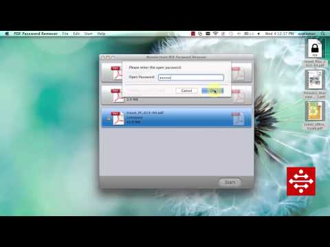 how to eliminate secured pdf