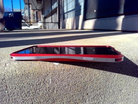 Samsung Galaxy Note 3 Red & Blue Love Mei Metal Bumper Case