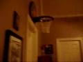 Amazing basketball shot off the wall