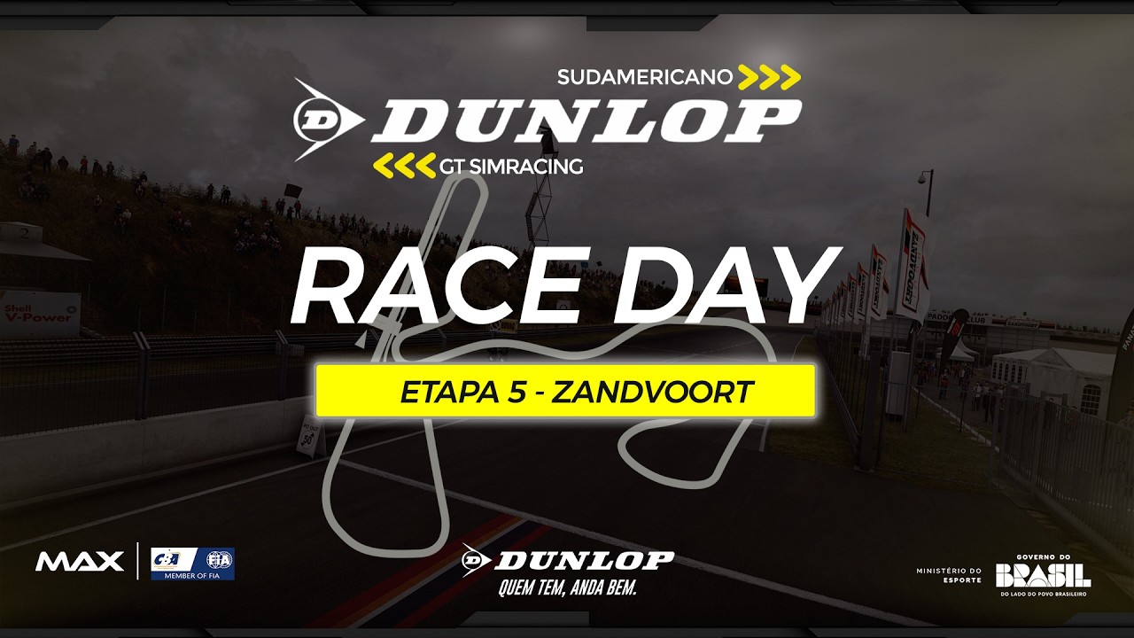 Campeonato Sudamericano  Dunlop GT SIMRace - 5ª ETAPA (ZANDVOORT) AO VIVO