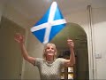 Maggie Waving the Flag for Scotland