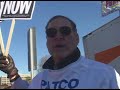 united for peace & justice march is joined by 9/11 truth. boston air traffic controller robin hordon has message for anti-war movement.