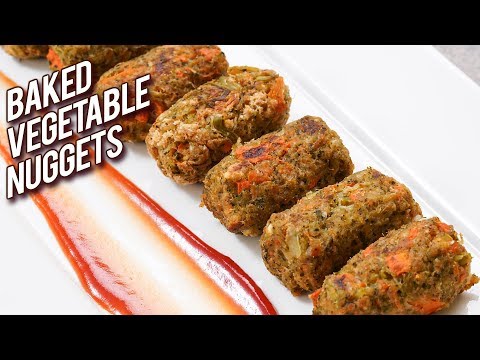 Veg Nuggets Recipe – Baked Vegetable Nuggets – Healthy Snack Recipe – Bhumika