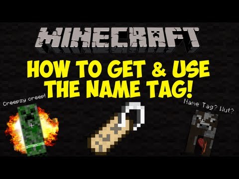 how to use a name tag in minecraft