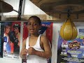 6 year old killing the speed bag