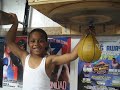 6 year old killing the speed bag