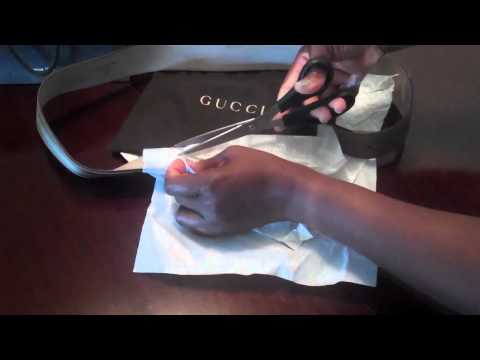 how to make a gucci belt smaller