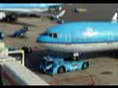 KLM MD11 Entering gate E2 @Schiphol