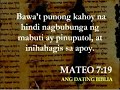 Mateo Kapitulo 7-Mapalad ang Bumabasa