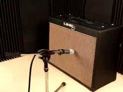Microphone placement on a guitar amp