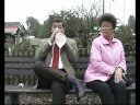 Mr Bean Double on park bench (funny)