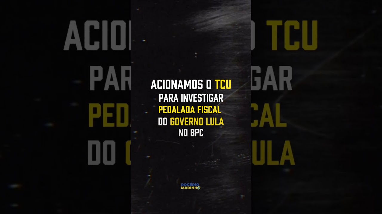 Pedimos ao TCU a investigação de suposta pedalada fiscal de Lula no BPC contra idosos e vulneráveis