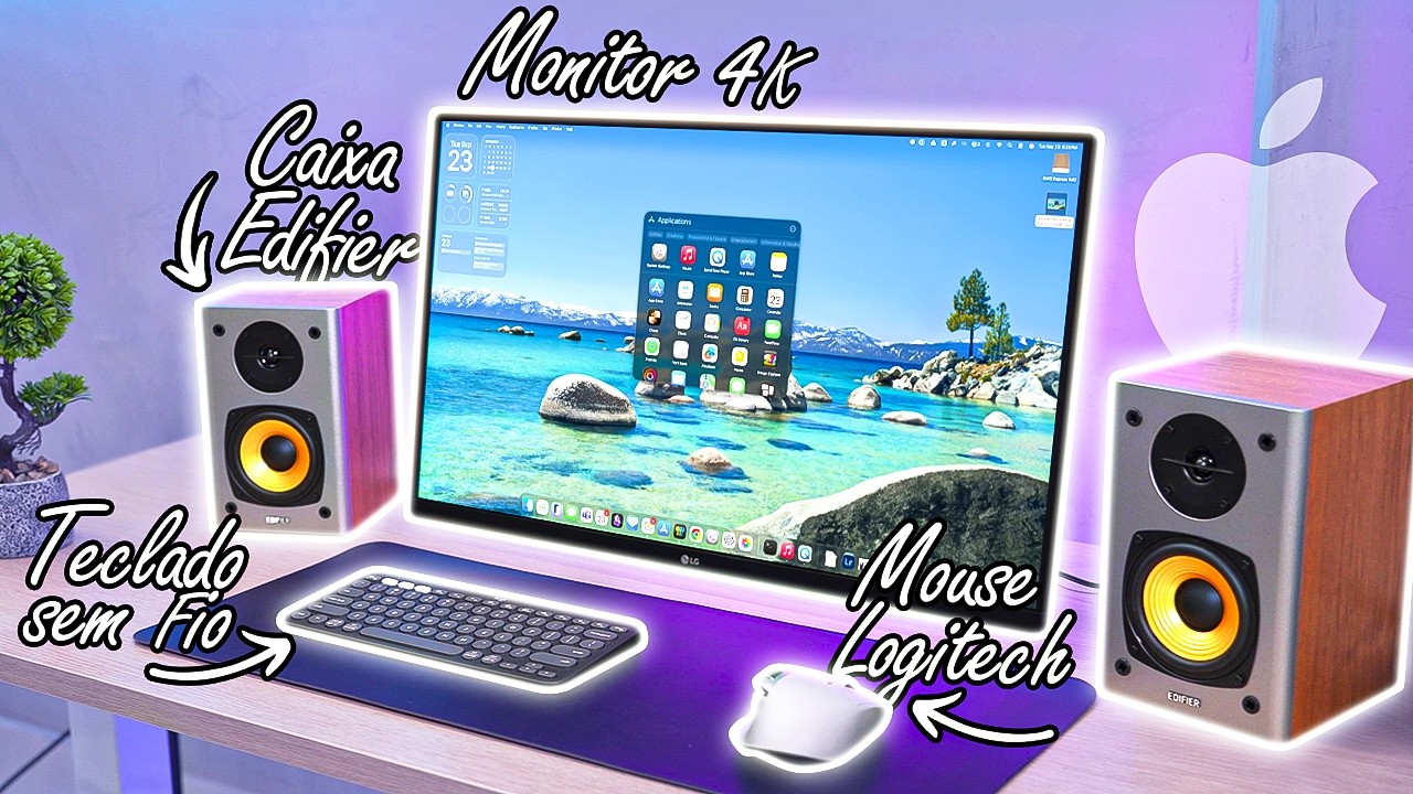 Montei o SETUP PERFEITO para o Mac Mini M4 por R$2.500!