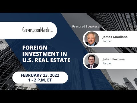 Foreign Investment in U.S. Real Estate