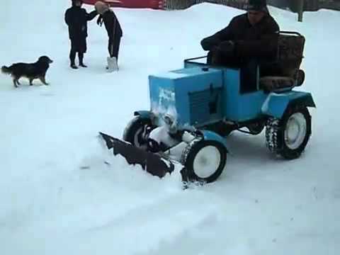 Самодельный минитрактор снег Самодельный минитрактор снег