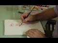 Watercolor Painting: An Orchid : Watercolor Painting an Orchid: Blossom Sides