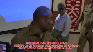 GUBERNUR NTT MEMBERI KETERANGAN PERS MENGENAI PENCEGAHAN PENYEBARAN VIRUS CORONA COVID 19 DI NTT.