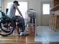 paraplegic walking in braces with walker paraplegic walking in braces with walker