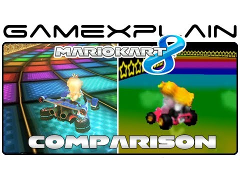 Mario Kart 8: Rainbow Road 64 Head-to-Head Comparison (Wii U vs. N64)