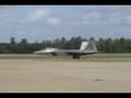 2008 NAS Oceana Airshow - F-22s & P-51D Mustang Arrival
