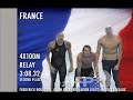 Olympic 4x100 Freestyle Relay France Leveaux SILVER