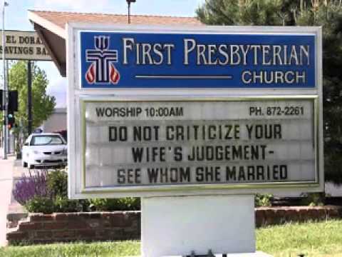 Funny Church Signs
