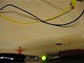 電磁ブザー回路と発光ダイオード