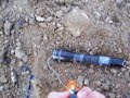 mini mag light goes flying fire explode