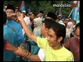 Scenes outside the nomination centre