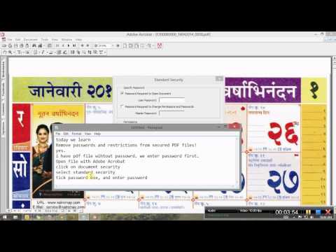 how to eliminate secured pdf