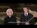 In a video message, chief conductor Sir Simon Rattle and violinist Sebastian Heesch address the Japanese friends of the Berliner Philharmoniker. The Berliner Philharmoniker have followed the catastrophe in Japan resulting from the recent earthquake with great concern. As an expression of their sympathy, the orchestra and their conductor Bernard Haitink are dedicating their concerts of 16--18 March to the Japanese people. The concert on 18 March will be broadcast live at www.digitalconcerthall.com Ever since their first concert tour with Herbert von Karajan in 1957, the Berliner Philharmoniker and Japanese audiences have had very close ties. Numerous tours by the orchestra and its chamber music ensembles have strengthened this connection. The Berliner Philharmoniker also have a long tradition of working with Japanese musicians. This season, the orchestra gave the premiere of the horn concerto by Toshio Hosokawa in February, and the conductor Yutaka Sado makes his Philharmonic debut in May. Several members of the Berliner Philharmoniker also come from Japan, including the concertmaster Daishin Kashimoto. The Berliner Philharmoniker's Digital Concert Hall: www.digital-concert-hall.com Website of the Berliner Philharmoniker www.berliner-philharmoniker.de