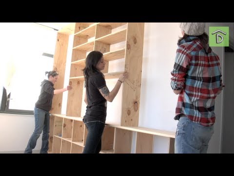 how to build wall shelves