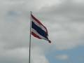 The flag of Thailand.