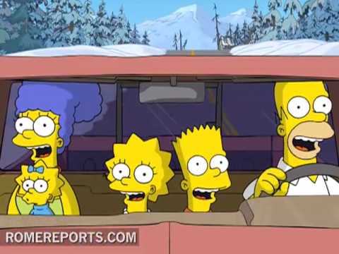 Los Simpson reciben la felicitación del Vaticano