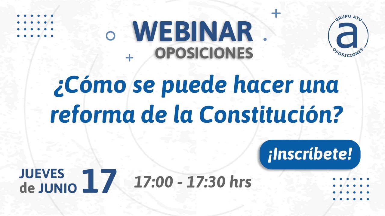 ¿Cómo se puede hacer una reforma de la Constitución?