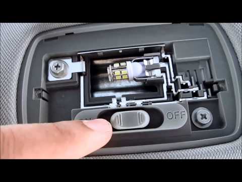 DIY 2013 2014 Honda Accord  Coupe Interior License Plate and Reverse LED Swap