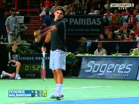 Roger Federer vs David Nalbandian -- Paris 2007 Highlights