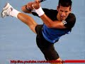 novac djokovic horrific injury   in agony   us open 2008     twisted body !! nasty !!