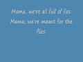 Mama - My Chemical Romance (with lyrics)