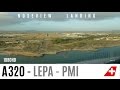 A320 Palma de Mallorca Noseview Landing